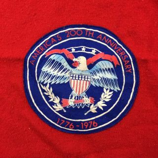 Vintage Pendleton Throw Blanket Virgin Wool Made In Usa 70s Red