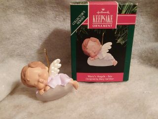 Hallmark Mary’s Angels 4 1991 Iris Series Christmas Ornament