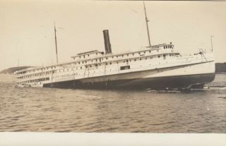 Rp; Shipwreck Of " City Of Rockland ",  Muscle Ridge Channel Off Thomaston Maine,  00