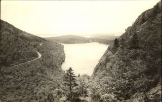Jordan Pond From Bubble Cliffs Acadia National Park Mt.  Desert Maine Mailed 1935