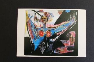 Vintage 1982 Postcard Jean - Michel Basquiat The First Postard Printed Of His Work