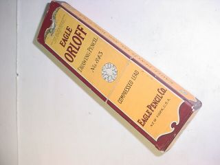 Vintage Eagle Orloff Drawing Pencil No.  843 Compressed Lead 2h