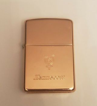 Kennecott Copper Zippo Lighter,  Cond.  With Zippo Guarantee