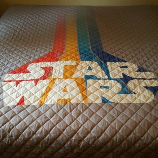Star Wars Blanket Quilt 40th Anniversary Star Wars Atari Print Appx 86 X 91 "