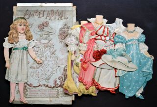 Vintage Raphael Tuck 9  Sweet Abigail " And Clothes