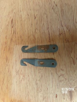 Vintage Hoosier Cabinet Flour Bin Mounting Brackets.