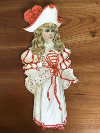1894 Antique Sweet Abigail Raphael Tuck & Sons Complete Paper Dressing Doll Set