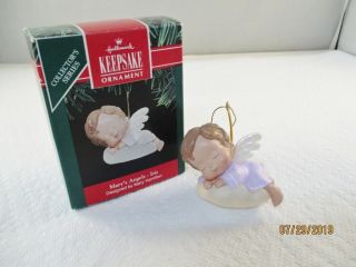 Hallmark Mary’s Angels 4 1991 Iris Series Christmas Ornament
