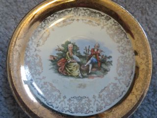 Crest - O - Gold Sabin Warranted 22k Plate Saucer Vintage Collectible