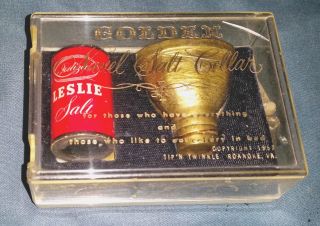 Vintage Naval Belly Button Golden Salt Cellar Celery In Bed Tip N Twinkle 1957