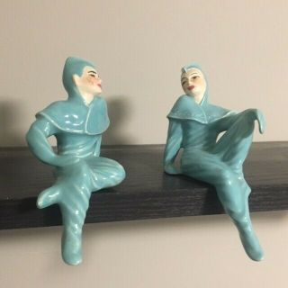 Vintage,  Rare Ceramic Arts Studio Shelf Sitter " Maurice " & " Michele "