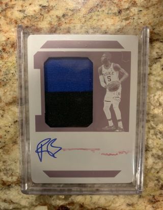 Rj Barrett 2019 - 20 Flawless Collegiate Rookie Auto Printing Plate 1/1 Rare
