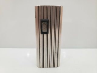 Vintage " Hadson 7 " Silver Tone Electric Lighter / Battery / Japan