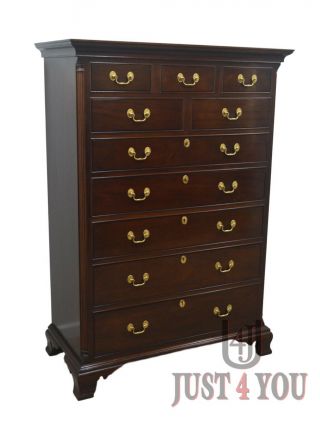 Stickley Solid Mahogany Chippendale Chest Of Drawers
