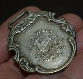 Vintage L.  A.  Stamp John Deere Watch Fob