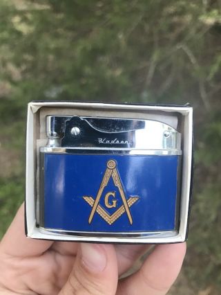 Vintage Hadson Brand Masons Masonic Lighter