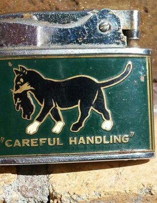 Vintage Hadson Black Cat Lighter Market Street Van And Storage Sunnyvale