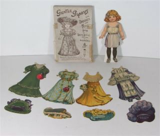 Ca1895 Raphael Tuck Set Of Paper Dolls Gentle Gladys - Dolly Dainty Series No 6