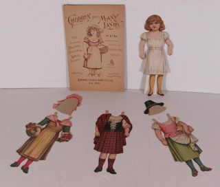 C1900 Raphael Tuck Set Of Paper Dolls - Instructive Series - Children Many Lands