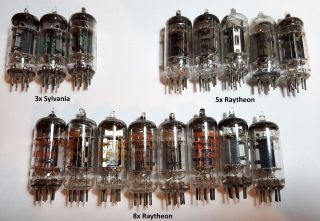 16pcs Mixed Vintage 6an5 Vacuum Tube (6an5wa),  With Lafayette Te - 50.
