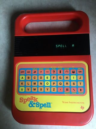 Vintage 1978 Texas Instruments Speak & Spell,  And