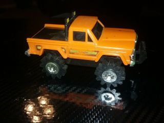 Vintage Schaper Stomper 4x4 Orange Jeep Truck