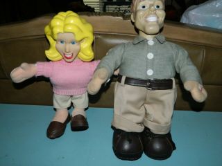 Vintage Mr.  Perfect & Ms.  Wonderful Talking Dolls 2003 Novelty Gift
