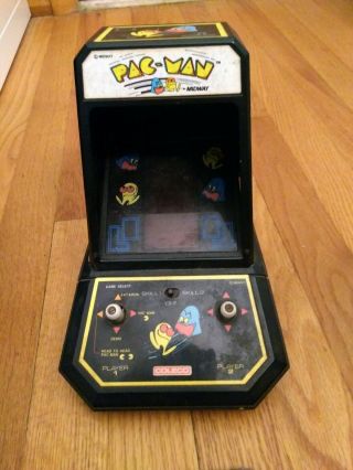Pacman 1981 Vintage Table Mini Arcade Game Midway Coleco Bottom Cover Missing