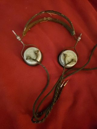 Vintage Coryphone Radio Ham Radio Headphones
