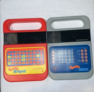 Vintage Speak And Spell And Speak And Math