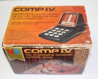 Vintage 1977 Milton Bradley Comp Iv Electronic,  And
