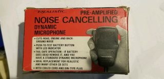 Vintage Classic Realistic Cb Power Microphone 4 Pin