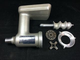 Vintage Kitchenaid Hobart Metal Food Chopper Meat Grinder Attachment Fg