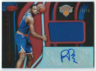 2019 - 20 Panini Certified Red Rj Barrett Rc Auto Autograph Jersey 40/49 Knicks