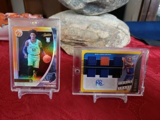 2019 Abosolute Basketball Ja Morant Sp And A Rj Barrett Relic Auto Sp Look