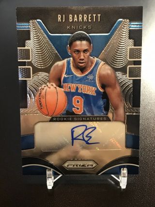 2019 - 20 Panini Prizm,  Rj Barrett Rookie Auto,  Rc,  Knicks
