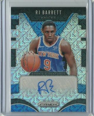 2019 - 20 Panini Prizm Rookie Signatures Rj Barrett Mojo Auto Rc 8 / 25 Autograph