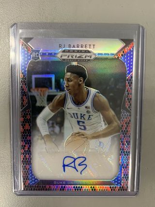 2019 - 20 Prizm Draft Picks Rj Barrett Snakeskin Auto Ssp