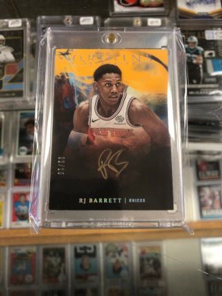 2019 - 20 Panini Origins Rj Barrett Gold Auto 2/10
