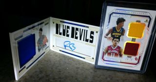 2019 National Treasures Booklet Rj Barrett Rc Auto /56 &ja Morant/trae Young /25